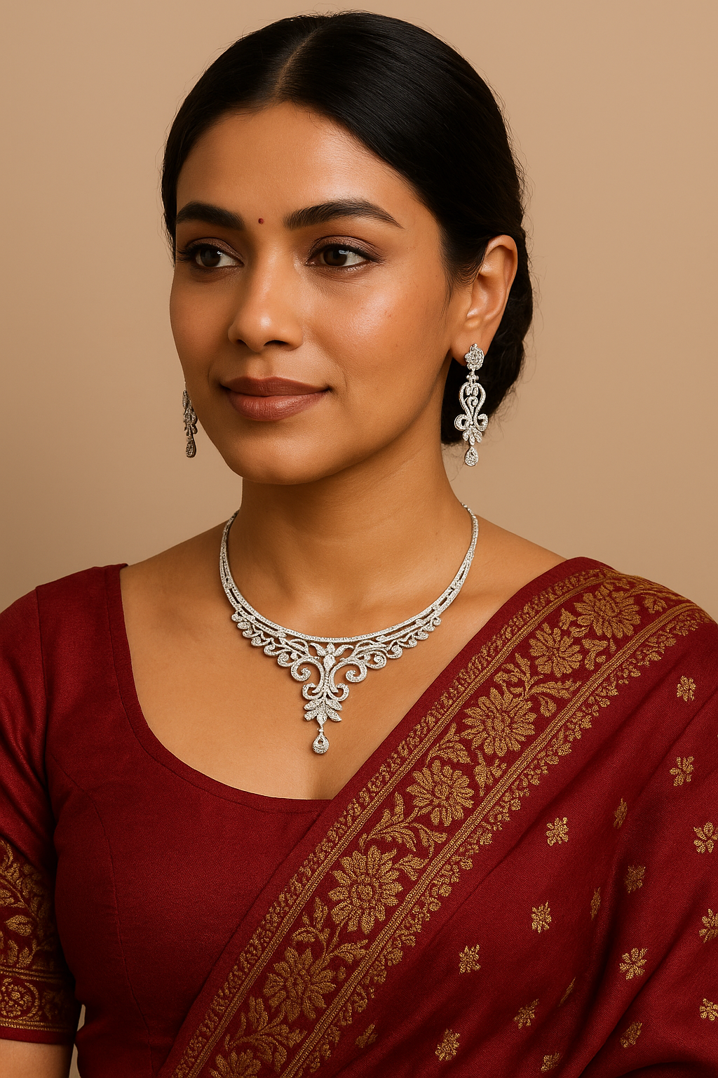 ChatGPT Image Apr 18, 2025, 06_44_03 PM Moonlit Silhouette Necklace Set