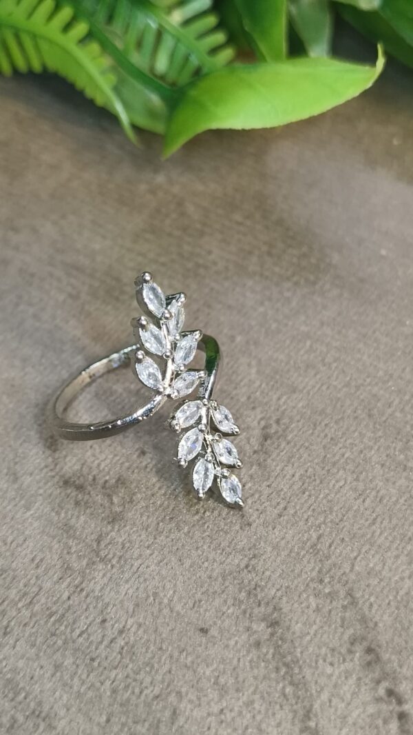 IMG_20250420_183535784 Heer Patta (Jewelled Leaf) Ring