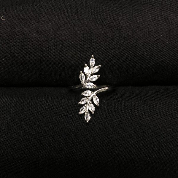 IMG_6922 Heer Patta (Jewelled Leaf) Ring