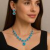 photo_6060075237363533720_y Azure Sparkle Necklace & Earring Set