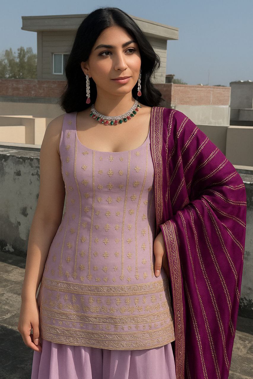 photo_6060075237363533730_y Aarohi Multicolor Stone Necklace Set with Earrings