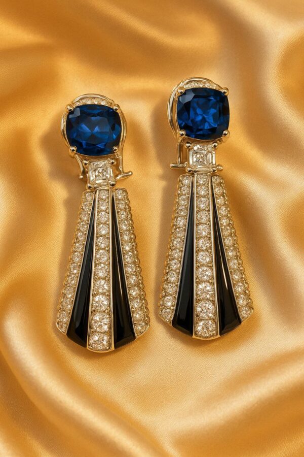 photo_6062327037177218089_y NoorDrop Sapphire Bling Earrings