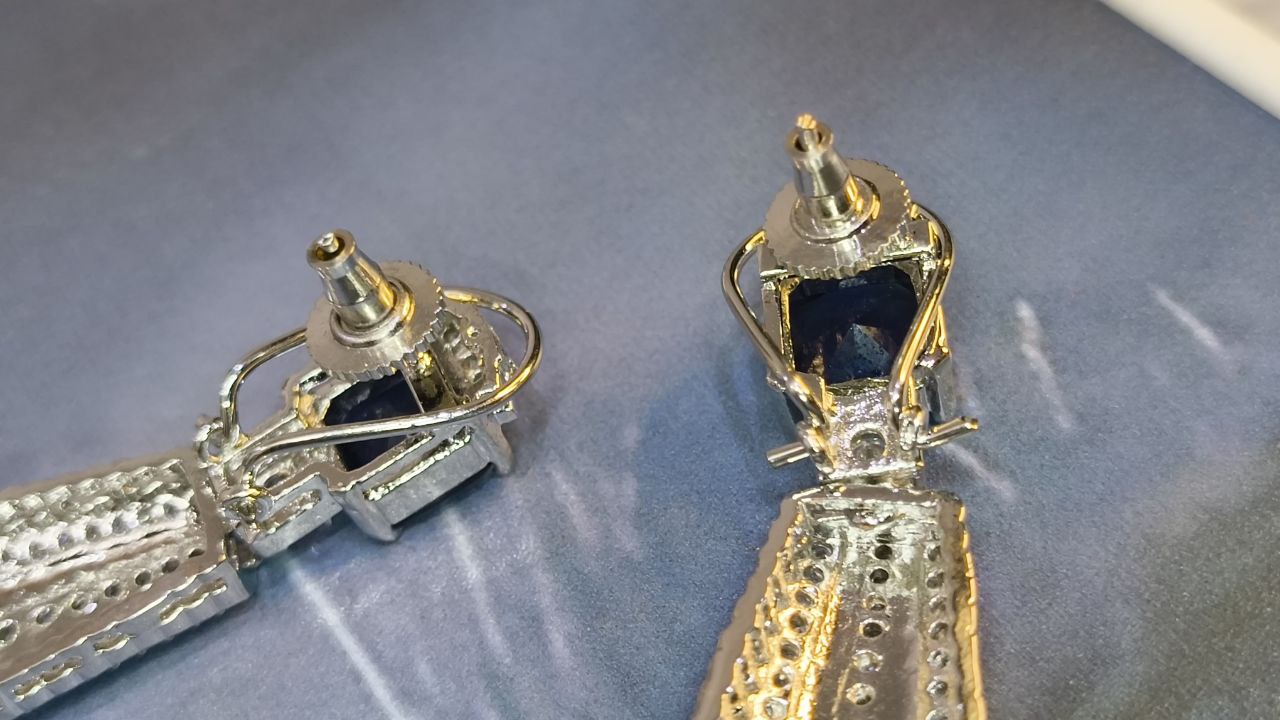 photo_6062327037177218090_y NoorDrop Sapphire Bling Earrings