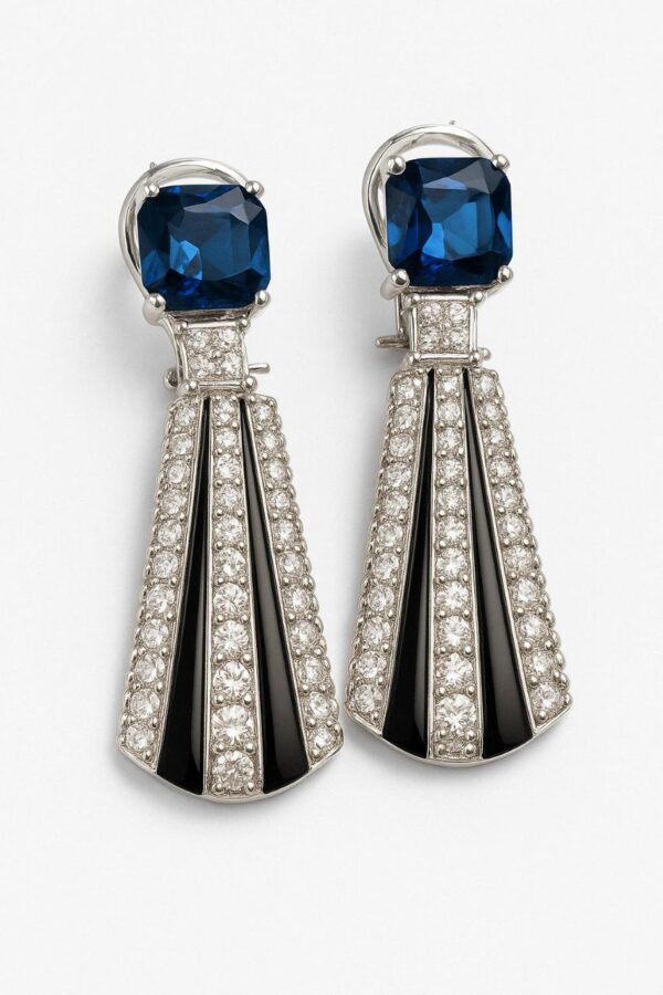 photo_6062327037177218091_y NoorDrop Sapphire Bling Earrings